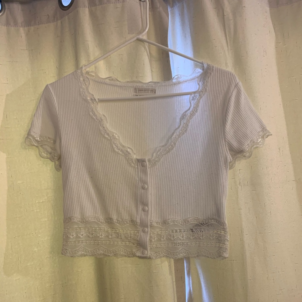 Urban outfitters lace crop top